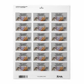 猫のかわいい猫差出人住所ラベル ラベル (フルシート)