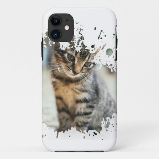 猫のかわいらしアートワーク |最高の猫好き Case-Mate iPhoneケース (裏面)
