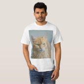 猫のかわいらしアートワーク |最高の猫好き Tシャツ (正面フル)