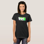 猫のこっそり覗き見 Tシャツ (正面フル)
