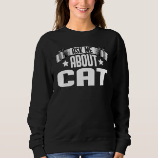 猫のことなら何でも聞いてね 猫 スウェットシャツ