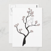 猫のさくらんぼ ポストカード (正面/裏面)