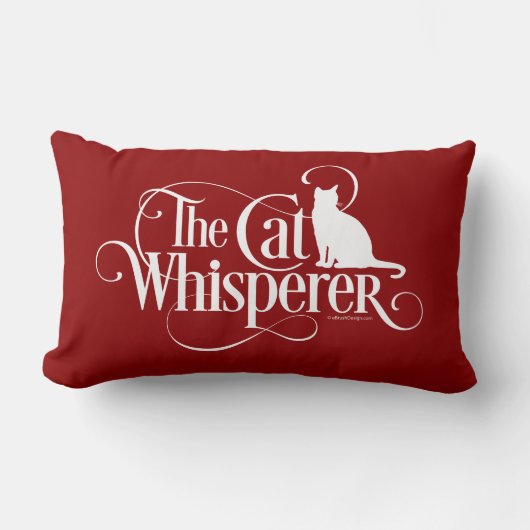 猫のささやき腰枕 ランバークッション (正面)