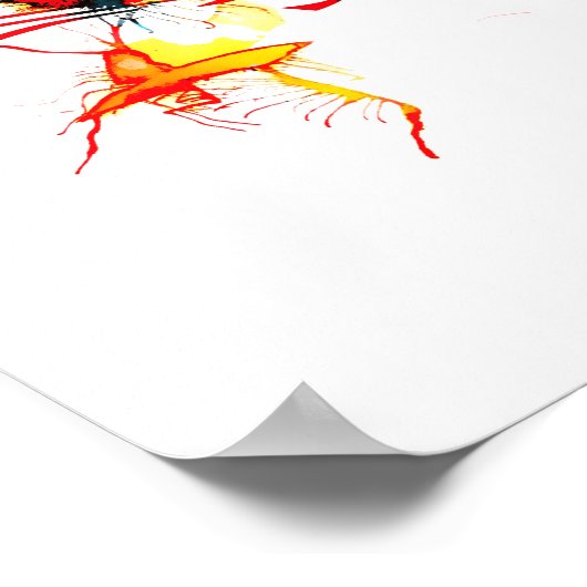 猫のしぶき ポスター (角)