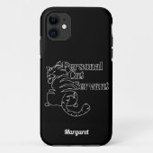 猫のしもべ名前をカスタムする Case-Mate iPhoneケース (裏面)