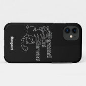 猫のしもべ名前をカスタムする Case-Mate iPhoneケース (裏面(横))