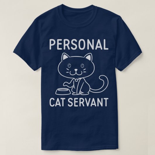 猫のしもべ Tシャツ (デザイン正面)