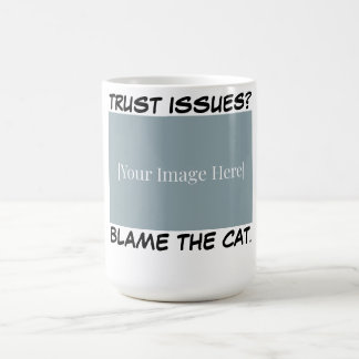 猫のせいにする!パーソナライズド・ネコ・マグカップ コーヒーマグカップ