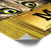 猫のぞきポスター ポスター (角)