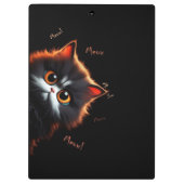 猫のぞき クリップボード (裏面)