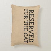 猫のために予約されている アクセントクッション (裏面(縦))