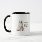 猫のために働くマグカップ マグカップ (左)