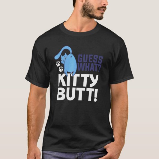 猫のためのキティお尻を推測 Tシャツ (正面)