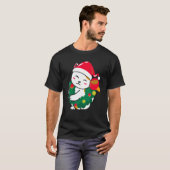 猫のためのクリスマス 帽子 猫用クリスマス Tシャツ (正面フル)
