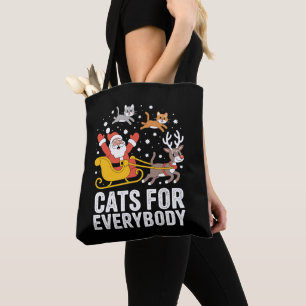 猫のためのクリスマス 猫 サンタ イバラキ トートバッグ