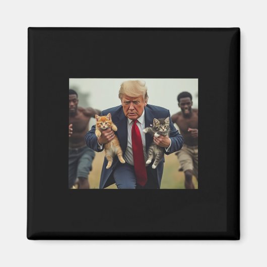 猫のためのトランプ マグネット (正面)