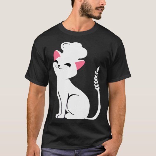 猫のためのパイ Tシャツ (正面)