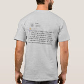 猫のための人間輸送サービス「フーバー」 Tシャツ (裏面)