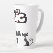 猫のための大きな乳クールデザイン カフェラテマグ (右アングル)