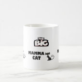 猫のための大きな乳クールデザイン コーヒーマグカップ (中央)