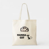 猫のための大きな乳クールデザイン トートバッグ (裏面)
