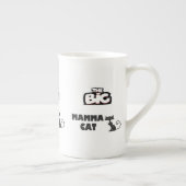 猫のための大きな乳クールデザイン ボーンチャイナマグカップ (右)