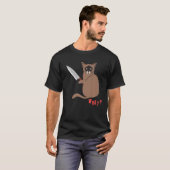 猫のための殺伐猫 Tシャツ (正面フル)
