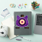 猫のための魔法: 臆病な子猫(安らぎ) シール (iPadカバー)