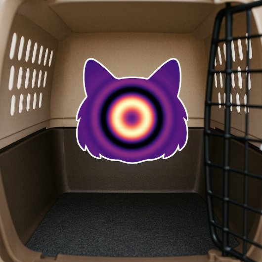 猫のための魔法: 臆病な子猫(安らぎ) シール