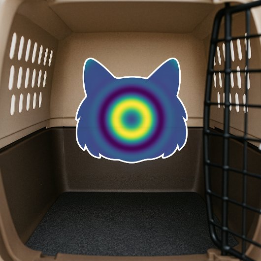 猫のための魔法:落ち着く仔猫 (リラックス) シール