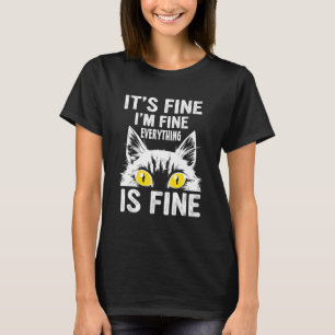 猫のための「大丈夫だよ、みんな元気だよ」 Tシャツ