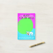 猫のためのCool Green Alice ポストイット (デスク上)