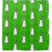 猫のつるドードル シャワーカーテン (正面)