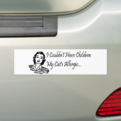 猫のない子供 バンパーステッカー (車上)