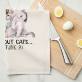 猫のない生活?僕はそうは考えしない キッチンタオル (四つ折り)