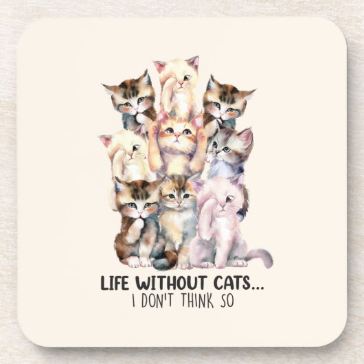 猫のない生活?僕はそうは考えしない コースター (正面)