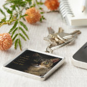 猫のない生活?違う考えよ!カスタムおもしろい キーホルダー (側面)