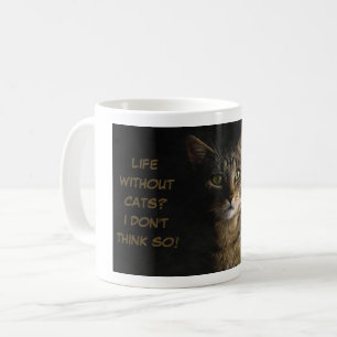 猫のない生活?違う考えよ!カスタムおもしろい コーヒーマグカップ