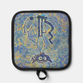 猫のぬかるんだ贈り物 鍋敷き (正面)