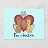 猫ののどを鳴らす音fectionのTシャツおよびギフト ポストカード (正面)