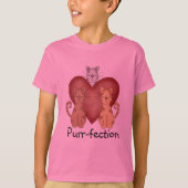 猫ののどを鳴らす音fectionのTシャツおよびギフト Tシャツ (正面)