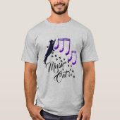 猫ののど鳴きは愛と平和の音 Tシャツ (正面)
