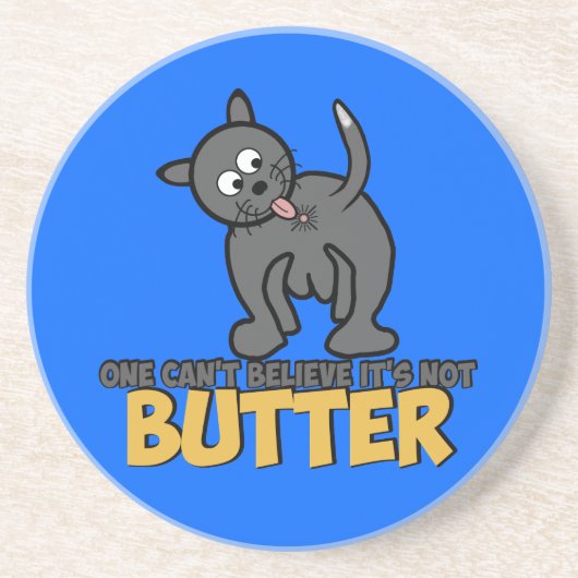 猫ののらくら者の舐めること コースター (正面)