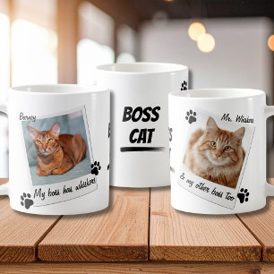 猫のひげ上司 肉球 写真 名前 タイポグラフィ コーヒーマグカップ