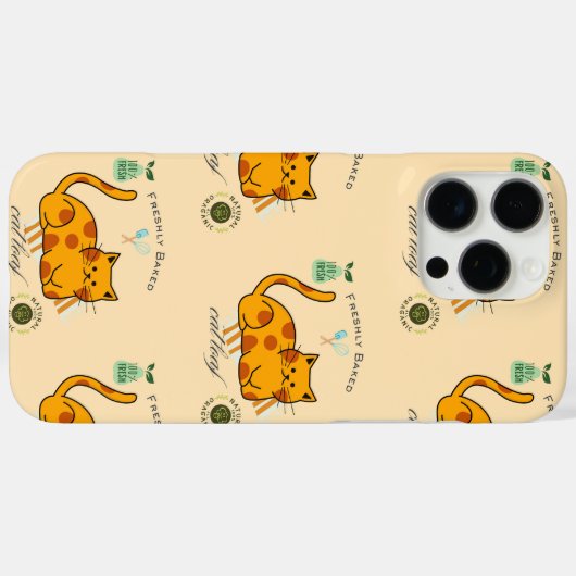 猫のまるまるおもち面白グッズ Case-Mate iPhoneケース (裏面 (横))