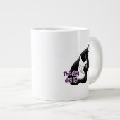 猫のやったことは犬のせい ジャンボコーヒーマグカップ (正面右)