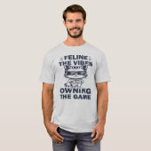 猫のやる気を引き出す Tシャツ (正面フル)