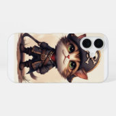 猫のやんちゃ坊主 iPhone 16ケース (裏面横)
