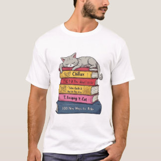 猫のようにリラックスする方法 Tシャツ