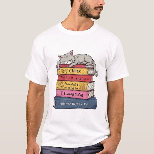 猫のようにリラックスする方法 Tシャツ (正面)
